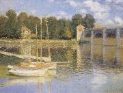 Claude Monet The Bridge at Argenteujil painting